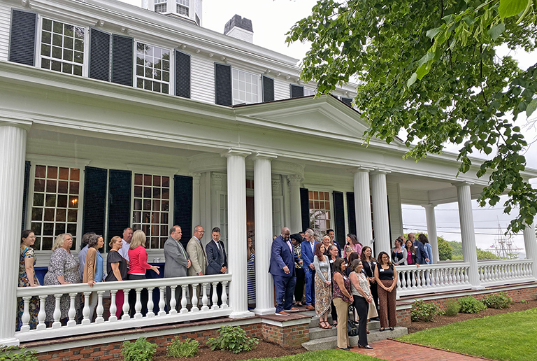 ARISE Award grantees and guests at Mayflower Society House