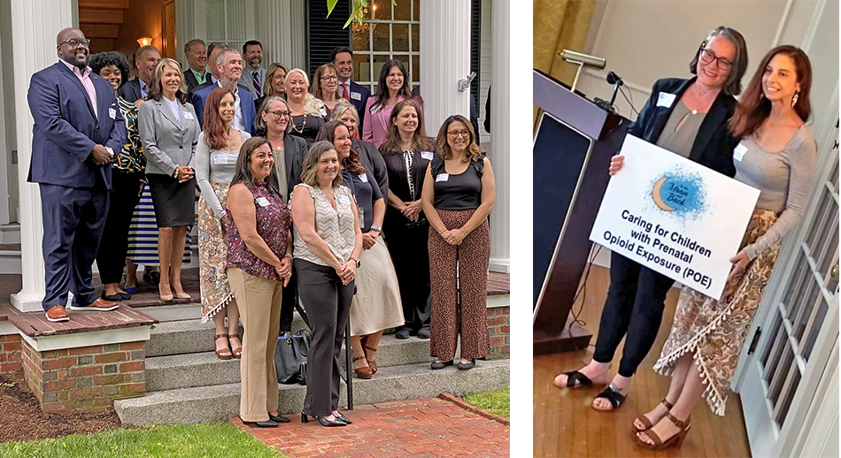 ARISE grantees (L) and To the Moon and Back's Founder Theresa Harmon and Secretary Rosemary Jensen-Griffin