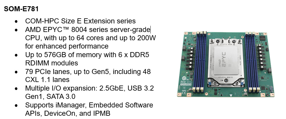 7fd6541f b8d9 428e 8210 6d02cdda9854 Advantech COM-HPC Size E Extension Scaled Up Performance with AMD EPYC Embedded 8004 Series Processor